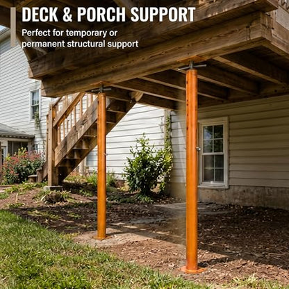 2 Pack Adjustable House Floor Jack 53"-93", 18000 lbs Basement Jack