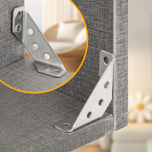 25 PCS Universal Stainless Steel Furniture Corner Connector Bracket