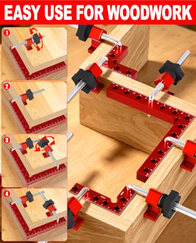 12 Pack Corner Clamps for Woodworking 90 Degree Corner Clamp with Box.