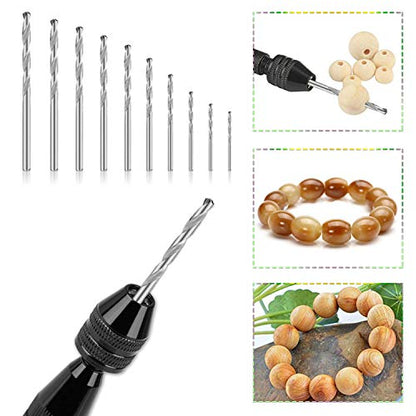 32 Pcs Pin Vise Hand Drill, 0.8-3.0mm Micro Twist Drill, for Jewelry Making - size: C.0.8 to 3.0mm