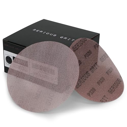 Serious Grit - 6-Inch P320 Grit Ceramic Mesh Sanding Discs - 50 Pack - style: 320 Grit