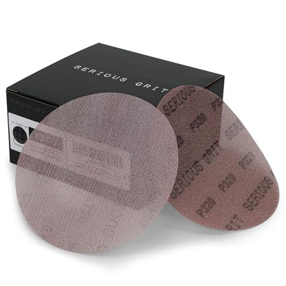 Serious Grit - 6-Inch P320 Grit Ceramic Mesh Sanding Discs - 50 Pack - style: 320 Grit