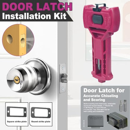 Garosa Door Hinge Installation Kit Adjustable Template