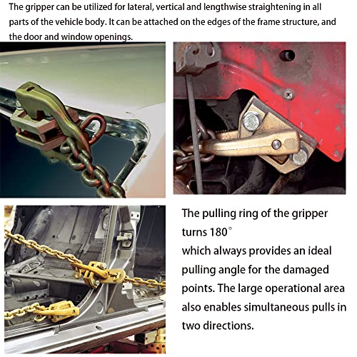 Right Angle Universal Clamp, Auto Body Frame Repair Scissor Clamp Puller Car Collision Panel Tool Sheet Metal Dent Pulling Pounding Lifting Equipment