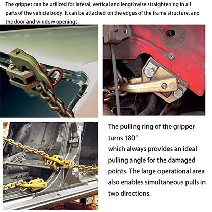 Right Angle Universal Clamp, Auto Body Frame Repair Scissor Clamp Puller Car Collision Panel Tool Sheet Metal Dent Pulling Pounding Lifting Equipment