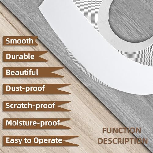 GSCIT Club White Melamine Edge Banding, 1 inch x 50ft Edge Banding with Hot Melt Adhesive Pre-glued Edge Banding Flexible White Veneer Edging for Plywood Furniture Table - color: White, size: 1"x 50ft