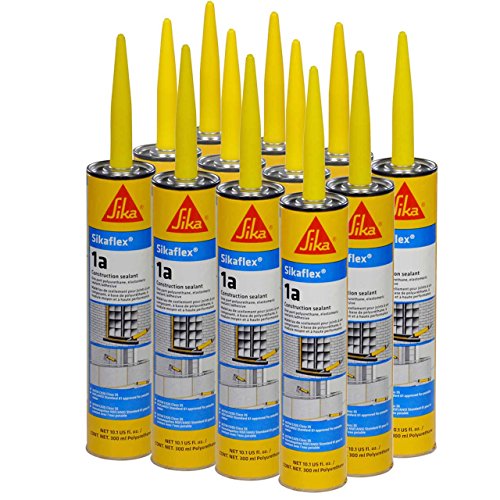 Sikaflex 1a Polyurethane Sealant Kit, Black, Pack of 12 - color: Black, size: Pack of 12