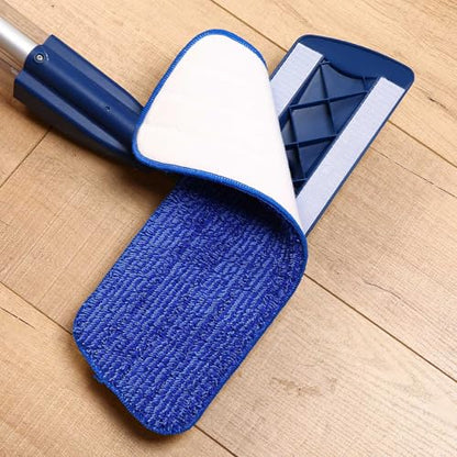16.5" Microfiber Mop Pads Refills, 3 Pack Reusable Replacement Heads - color: Purple