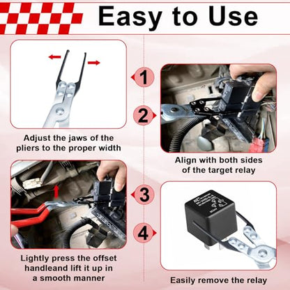 BFXM Relay Puller Pliers, Fuse Puller Tool for Car