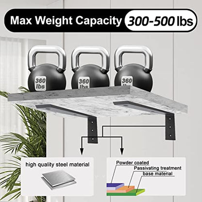 Countertop Support Bracket 3 Pack 6 inch Heavy Duty 3/8" Thick Black Granite Countertop Bracket 6"x6"x2.5" Shelf L Bracket Mantel Corbels for Quartz/Granite/Wood/Concret/Laminate Countertops - size: 6"x6"x2.5"-3pack, style: Black-3/8" Thick