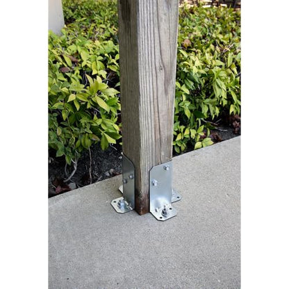 Simpson Strong-Tie RPBZ RPBZ ZMAX Galvanized Retrofit Post Base for Double 2x4 (Pack of 12)