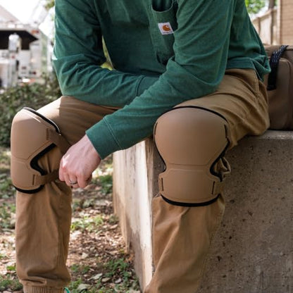 GRITR Knee Pads - Heavy Duty Knee Protectors, Improved, FDE - color: Flat Dark Earth