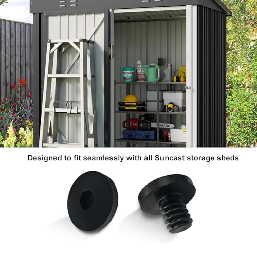 20 PCS Replacement Bolts Compatible with Suncast Storage Sheds - color: Black