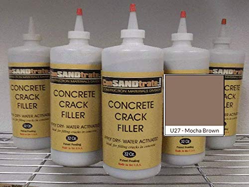 Stained Concrete Crack Filler -Mocha Brown - 3 lb. (Single 32 oz. Bottle)