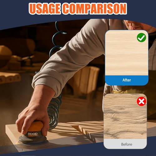 Wet Dry Sanding Discs 50 PCS 5 inch Sandpaper Set 100, 240, 320, 400, 600, 800, 1000, 1500, 2000, 3000 Grit, Hook and Loop Sandpaper 125mm for Metal Wood Paint Auto Polishing