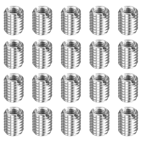 HARFINGTON 20pcs Thread Repair Inserts M8 x 1.25 Male to M5 x 0.8 Female Thread 10mm Long Stainless Steel Reducing Nuts Metric Self Tapping Sleeves Threaded Reducer Industrial Fasteners - size: M8 x 1.25 Male to M5 x 0.8 Female x 10mm