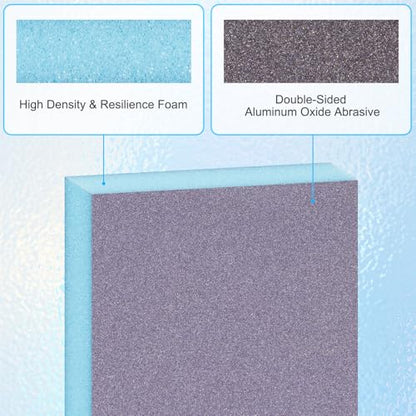 12 Pack Sanding Sponge, Washable and Reusable Sanding Blocks 180 Grit Wet Dry Sand Paper for Wood Drywall Metal Furniture - size: 180 Grits