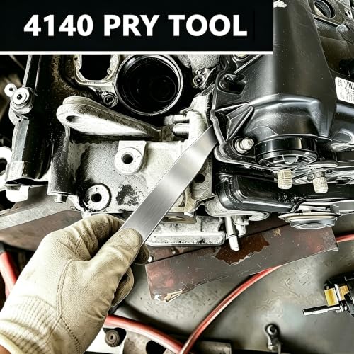 DWH 4140 Pry Bar Trim Removal Tool, Metal Car Panel Removal Tool, Silver - color: silver