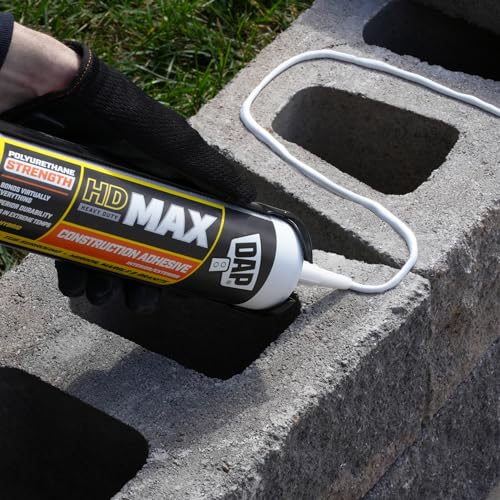 DAP HD Max Construction Adhesive, White, 28 oz (7079827512)