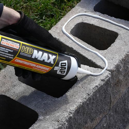 DAP HD Max Construction Adhesive, White, 28 oz (7079827512)