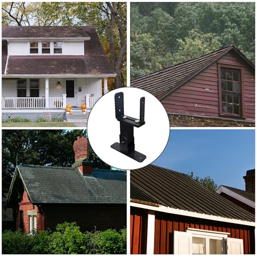 3Pcs Roof Riser Brackets Kit, Adjustable Pergola Kit for Wood Post - size: 3P Roof Riser Brackets