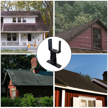 3Pcs Roof Riser Brackets Kit, Adjustable Pergola Kit for Wood Post - size: 3P Roof Riser Brackets