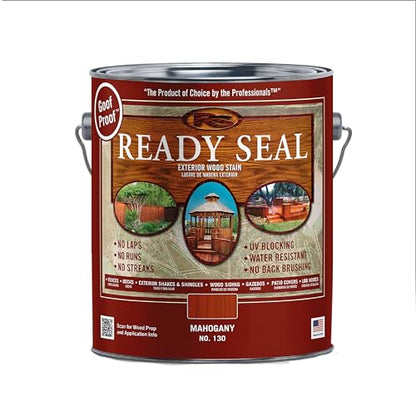 Ready Seal Exterior Wood Stain & Sealer, Mahogany, 1 Gallon - color: Mahogany, size: 1 Gallon