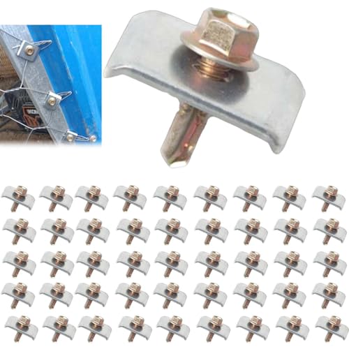 50 PCS Wire Fence Staples,304 Stainless Steel Wire Fence Clips