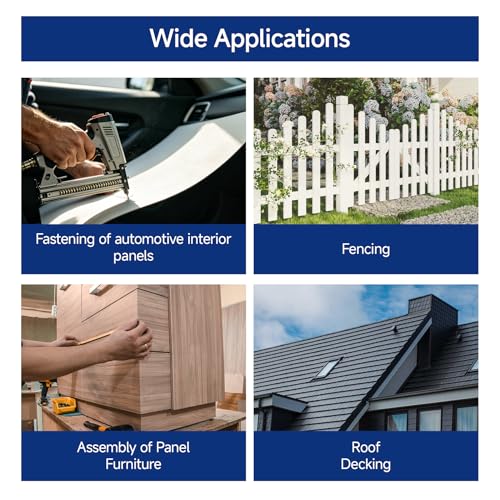 GXYWADY 3600Pcs Wire Coil Siding Nails 0.092 x 1-3/4 In Hot-Dip Galvanized Paint-Dipped Ring Shank Inclined 15 Degree Full Round Head Siding Nails of Lathing and Sheathing Materials - size: 0.092*1-3/4in