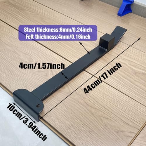 Wood Board Pry Bar with Felt Pad Wear Resist Hard Floor Installation