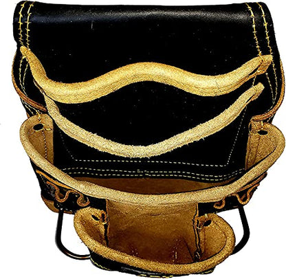 Tool Belt | Leather Tool Rig for Carpenters, Framers, Electricians, Constructors, and Handyman | Adjustable Tool Pouches.