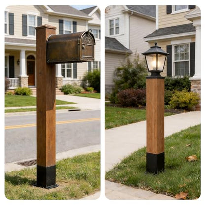 1 Pcs 22" 4"x4" Fence Post Anchor Ground Spike (Fit 3.6"x3.6") Post - size: 1 Pcs