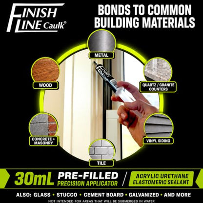 30mL Pre-Filled Precision Caulk Applicator Off WT 3-Pack - color: Off White