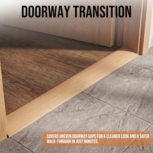 10FT Self-Adhesive Floor Transition Strip, Natural Beige