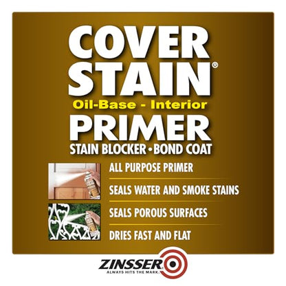 Zinsser Cover-Stain Oil-Base Primer-Sealer Spray, White
