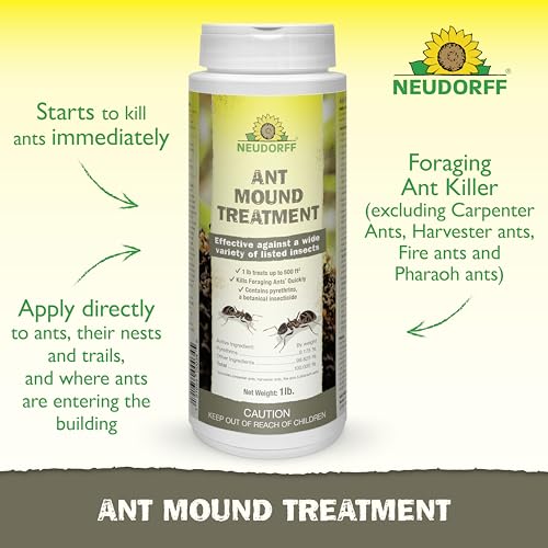 Neudorff Ant Mound Treatment Proven Foraging Ant Killer* Insecticide 1 LB. - size: 1 LB. (Mound)