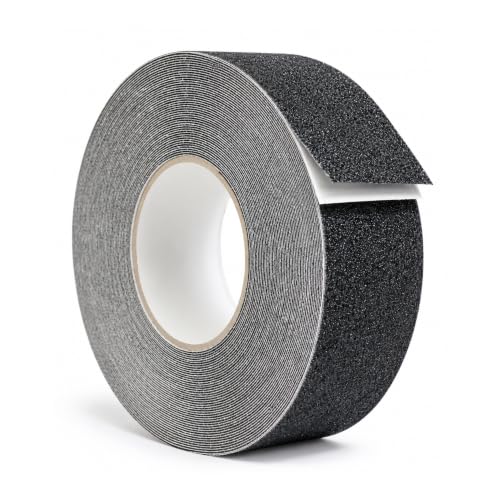 WOD Heavy Duty Anti Slip Tape Black - 2 inch x 30 ft. Non Skid Treads Weather Proof Indoor/Outdoor Traction Tape for No Slip Stairs ASTC32 - color: Black, size: 2 Inch (50mm)