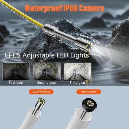 Sewer Camera 100FT, 5'' HD 1080P w/DVR-32GB Pipe Inspection Camera 5000mAh