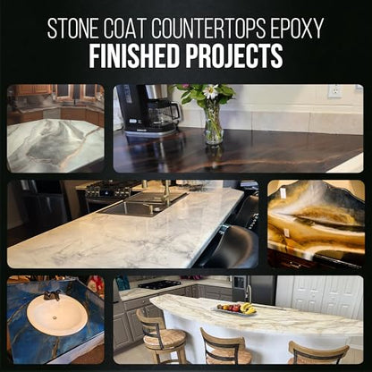 Stone Coat Countertops Epoxy Resin Kit for Countertops, Bar Tops, 1/2 Gal - size: 1/2 Gallon