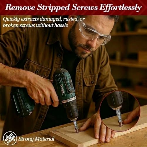 Screw Extractor Set, 10 Piece Easy Out Bolt & Screw Remover