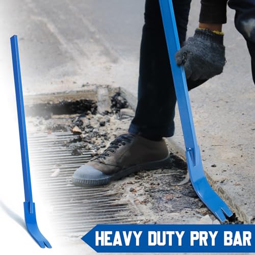 Lasnten Crow Bar Flat Heavy Duty Nail Puller All-steel Pry Bar for Home Improvement Woodworking Home Renovations DIY(56 Inches) - size: 56 Inches