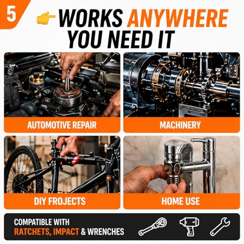 33 PCS Bolt Extractor Set, 3/8" & 1/4" Drive Impact Bolt & Lug Nut Remover - size: 33PCS