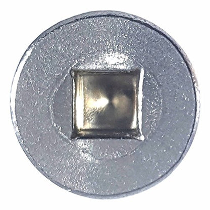 #8 x 2-1/2" Flat Head Sheet Metal Screws, Square Drive, Stainless Steel 18-8, Full Thread, Bright Finish, Self-Tapping, Quantity 50 By Fastenere - size: #8 x 2-1/2" (50 Pack)