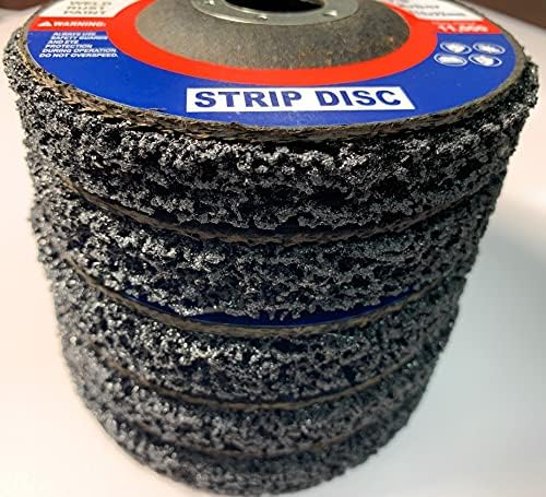 SIGNI 5 Pack 4-1/2" x 7/8" Poly Strip Discs Stripping Wheel for Angle Grinder -Remove Paint, Rust and Clean Welds Oxidation (5 Pack-Black) - color: 5 PACK-BLACK