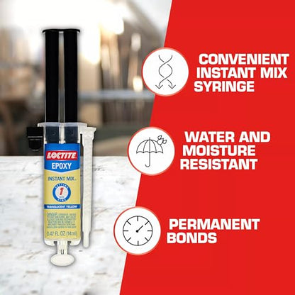 Loctite Epoxy Instant Mix 1 Minute, 0.47 fl oz