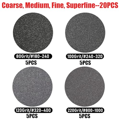 20PCS#180-1000 Sanding Sponge Assortment Pack Flexible Sandpaper Sponge
