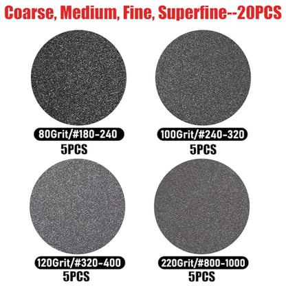 20PCS#180-1000 Sanding Sponge Assortment Pack Flexible Sandpaper Sponge