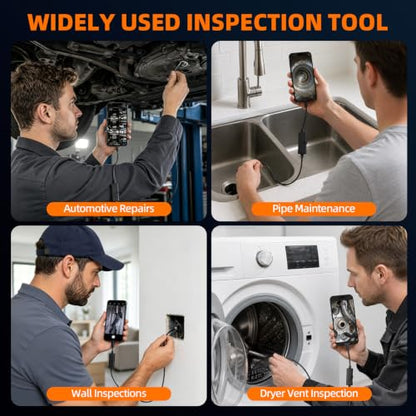 Endoscope Camera with Light for Android & iPhone, 1920P HD Borescope
