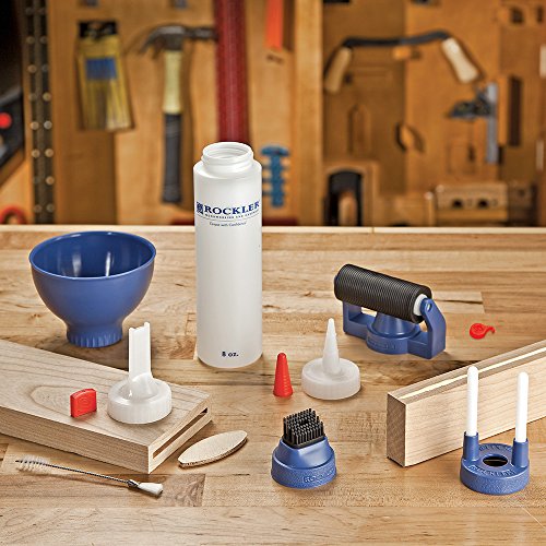 Rockler Wood Glue Applicator Set with Bottle, Brush & Glue Spout