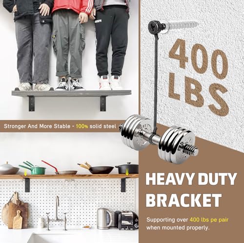 Countertop Support Bracket 18 Inch 3 Pack Countertop Bracket for Granite 3/8" Thick 18"x8"x2.5" Heavy Duty L Brackets Shelf Brackets Metal Corbels for Quartz/Granite/Wood/Concret/ Laminate Countertops - size: 18 Inch, style: black-3 pack